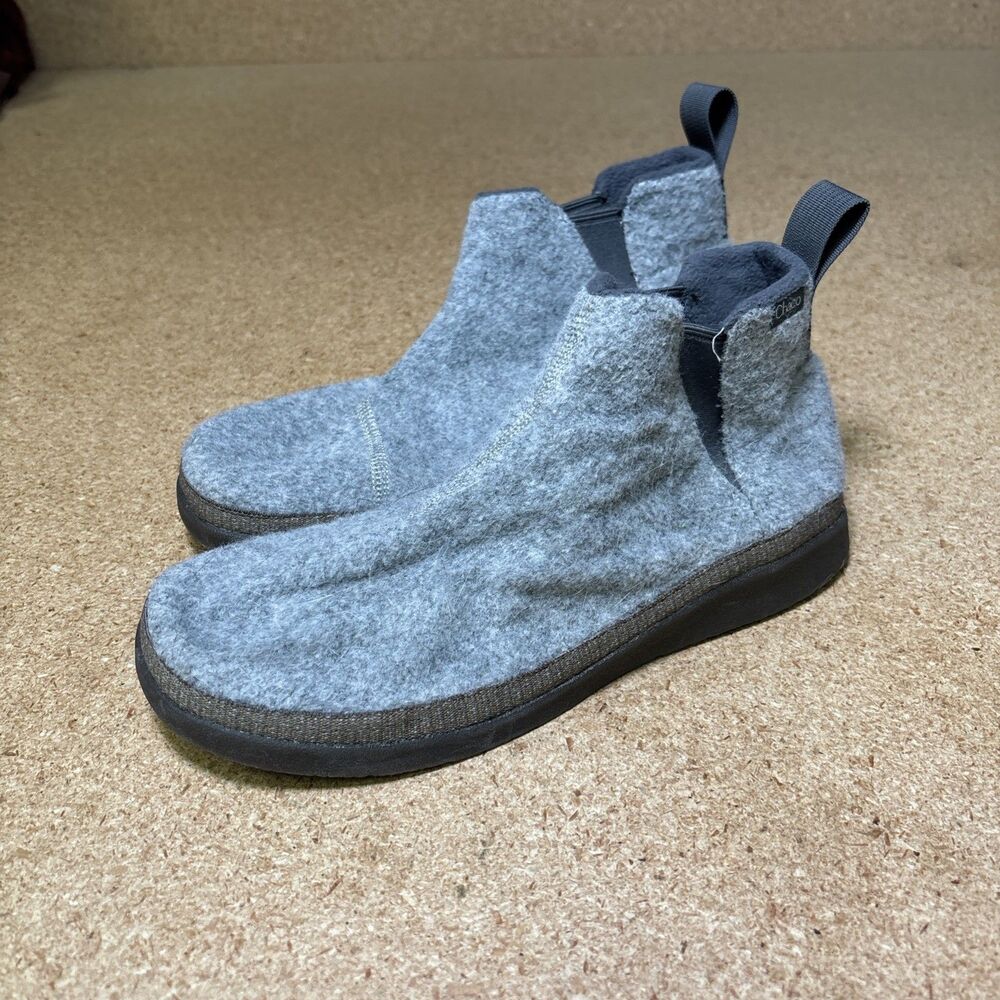 Chaco Revel Chelsea Gray Felted Slip On Boots Mens 7 EU 40 LUVSEAT Footbed